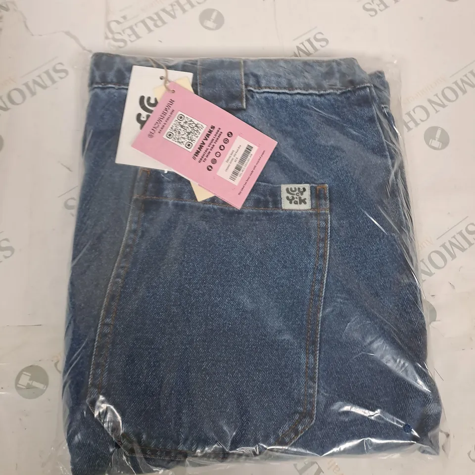 BAGGED LUCY AND YAK DELORES DENIM JEANS 40R