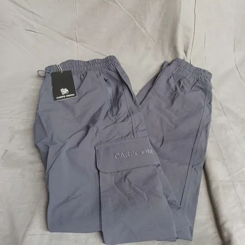 CARPE OMNIA LIFESTYLE CARGO PANTS IN DARK GREY SIZE L