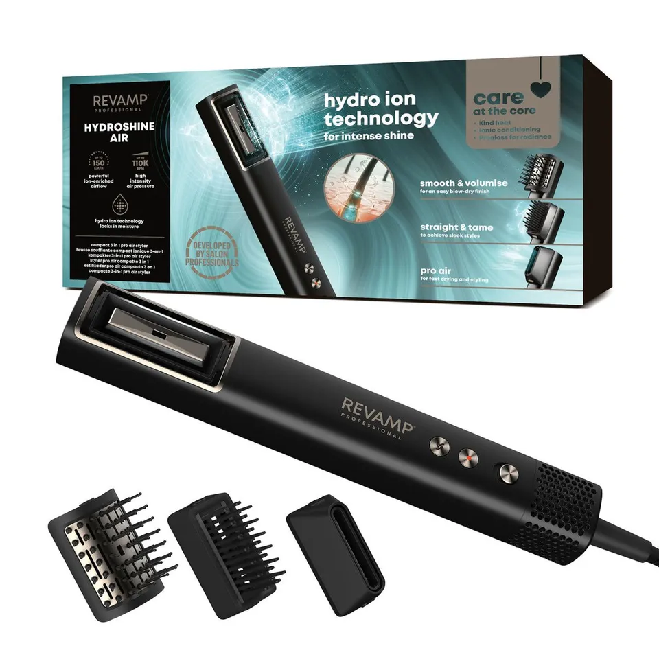 REVAMP HYDROSHINE AIR COMPACT 3 IN 1 PRO AIR STYLER 