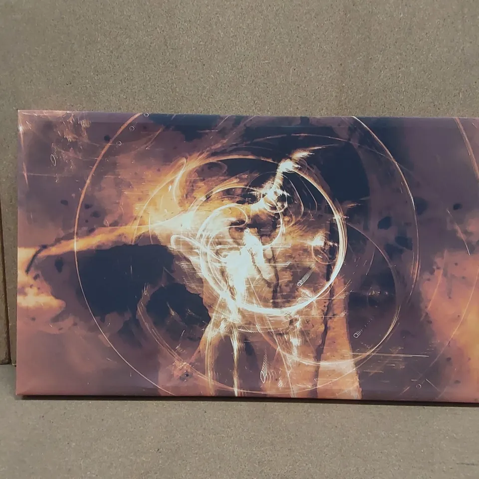 ABSTRACT ART WRAPPED CANVAS