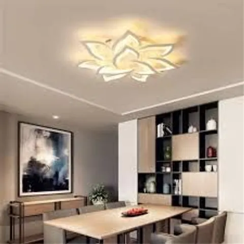 BOXED FLOWER SHAPE REMOTE CONTROL CEILING LAMP