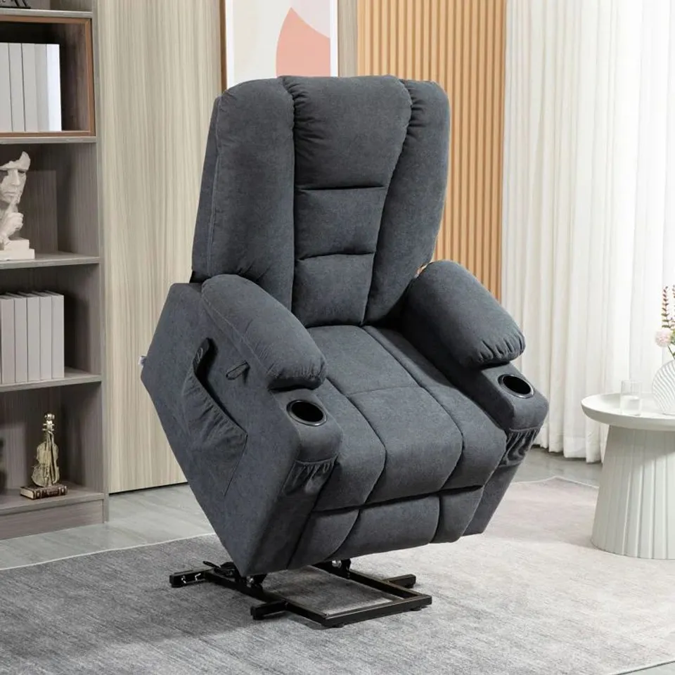 BOXED GOTTI UPHOLSTERED ELECTRIC RECLINER (2 BOXES)