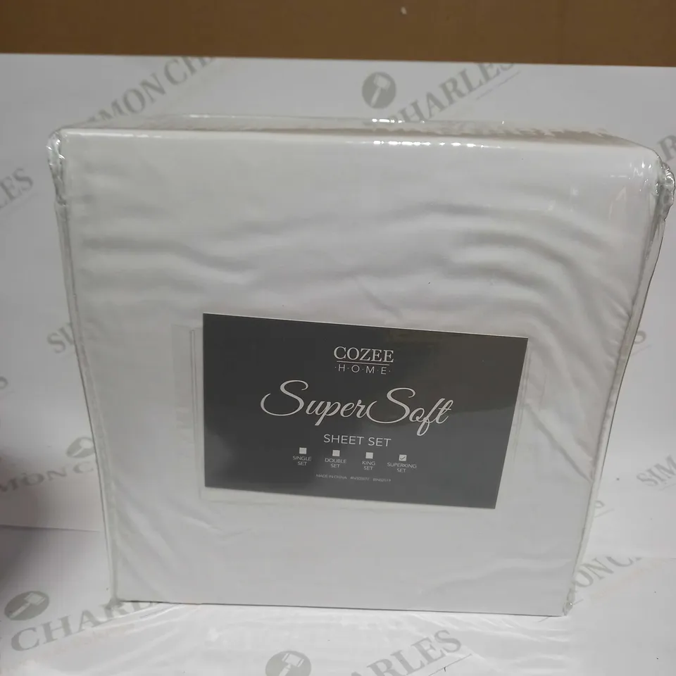 COZEE HOME SUPERSOFT SHEET SET - SUPERKING