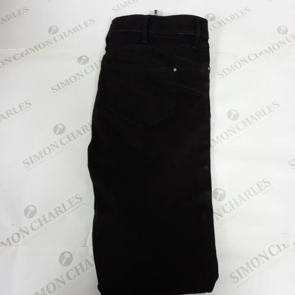 RIVER ISLAND BLACK DENIM JEANS SIZE 16