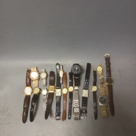 APPROXIMATELY 20 ASSORTED WATCHES TO INCLUDE - LORUS - SEKONDA - ROTARY - ETC