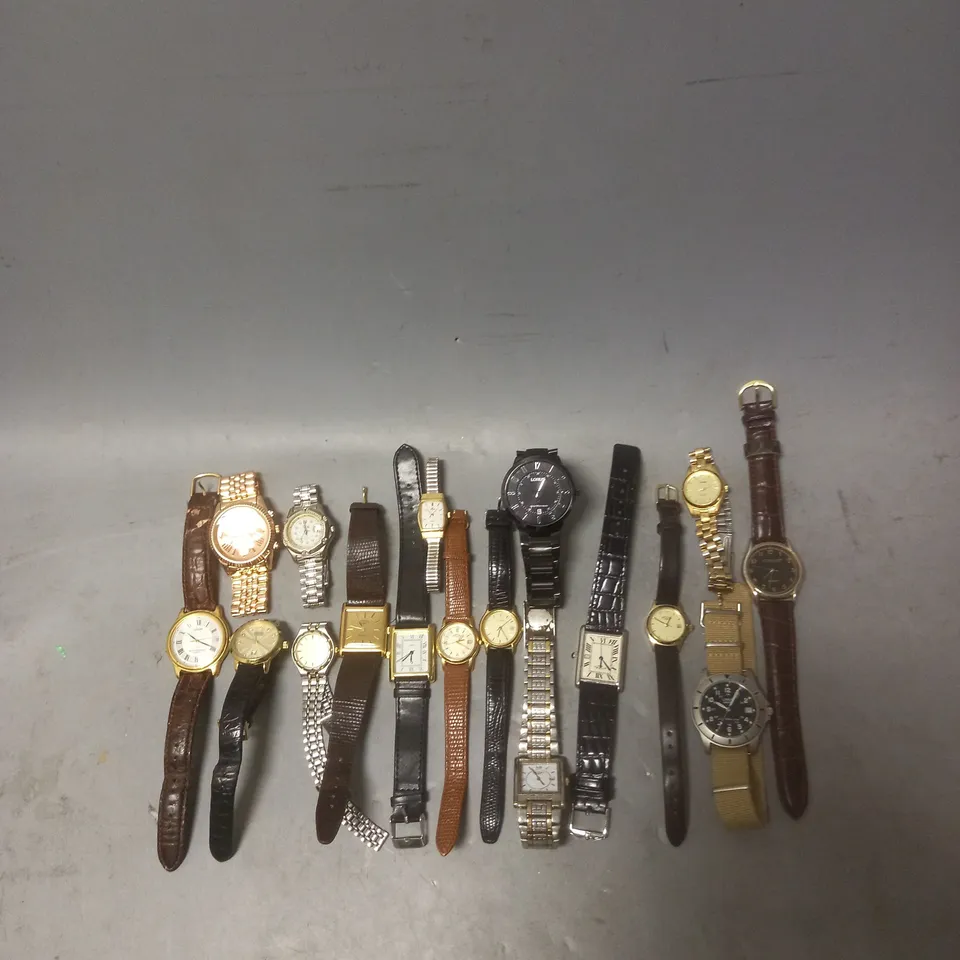 APPROXIMATELY 20 ASSORTED WATCHES TO INCLUDE - LORUS - SEKONDA - ROTARY - ETC