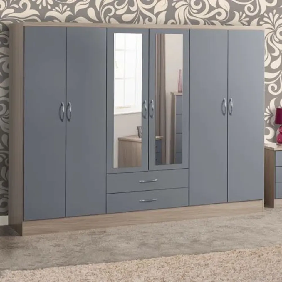 BOXED BRAYDEN STUDIO WARDROBE - BLACK/NATURAL (3 BOXES)