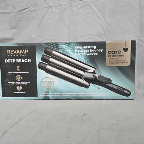 BOXED REVAMP PROFESSIONAL DEEP BEACH CERAMIC WAVER WV-2000X-GB