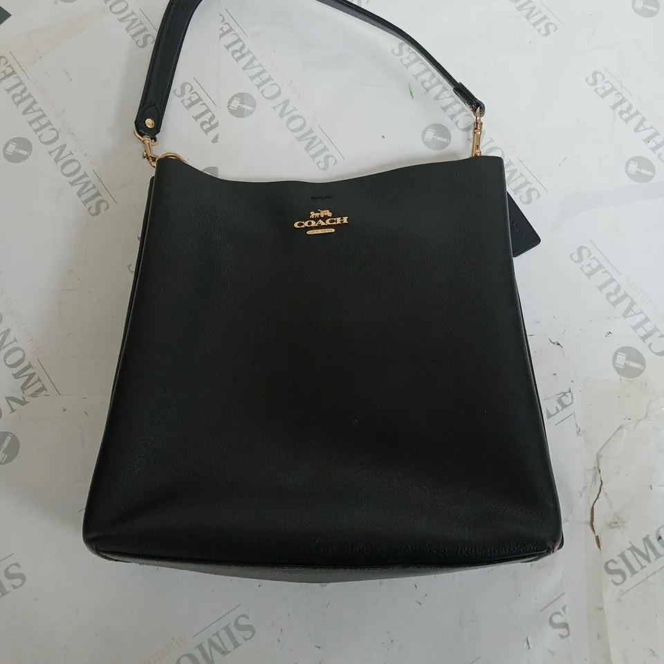 COACH BLACK SHORT SHOULDER BAG 