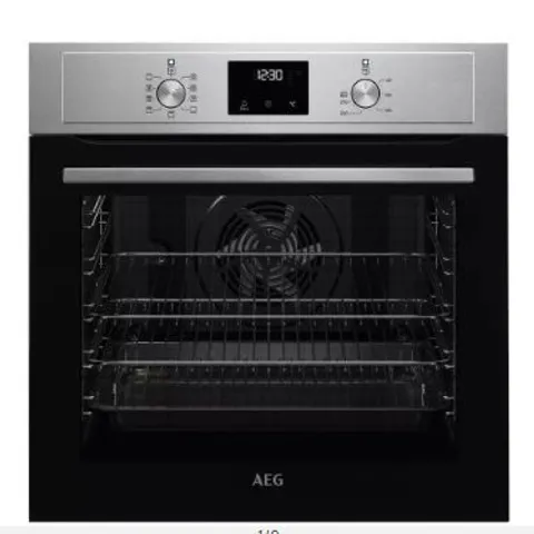 AEG BEX335011M 6000 SURROUNDCOOK BUILT-IN ELECTRIC SINGLE OVEN - STAINLESS STEEL 