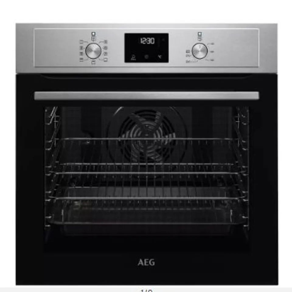 AEG BEX335011M 6000 SURROUNDCOOK BUILT-IN ELECTRIC SINGLE OVEN - STAINLESS STEEL 