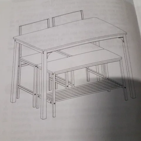 BOXED COSTWAY DINING TABLE SET