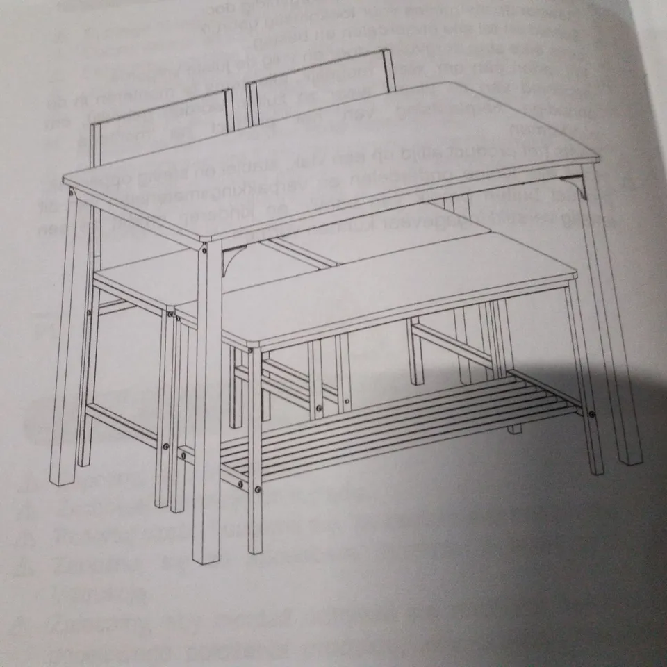 BOXED COSTWAY DINING TABLE SET