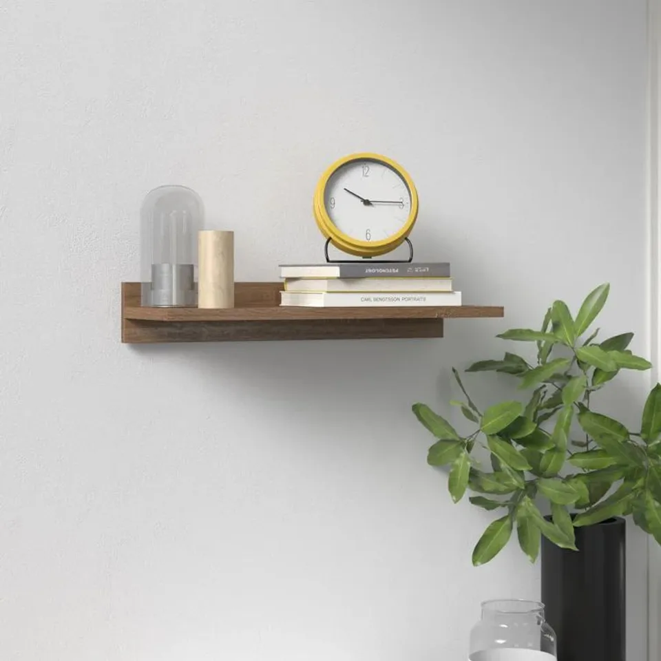BOXED DRAGON FLOATING SHELF OAK