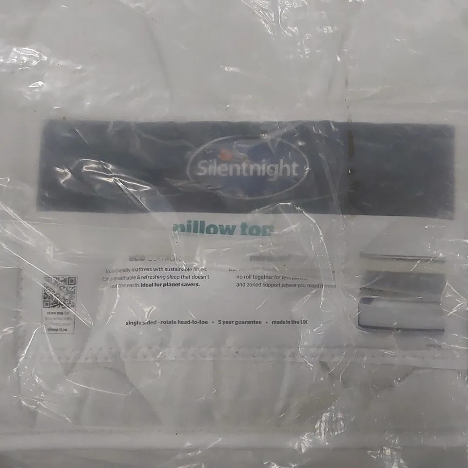 BAGGED SILENTNIGHT 4FT6 DOUBLE SIZED ECO COMFORT MIRACOIL MATTRESS 