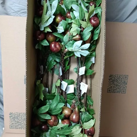 BOX OF APPROX 72 GISELA GRAHAM LONDON ARTIFICIAL PEAR PLANTS 