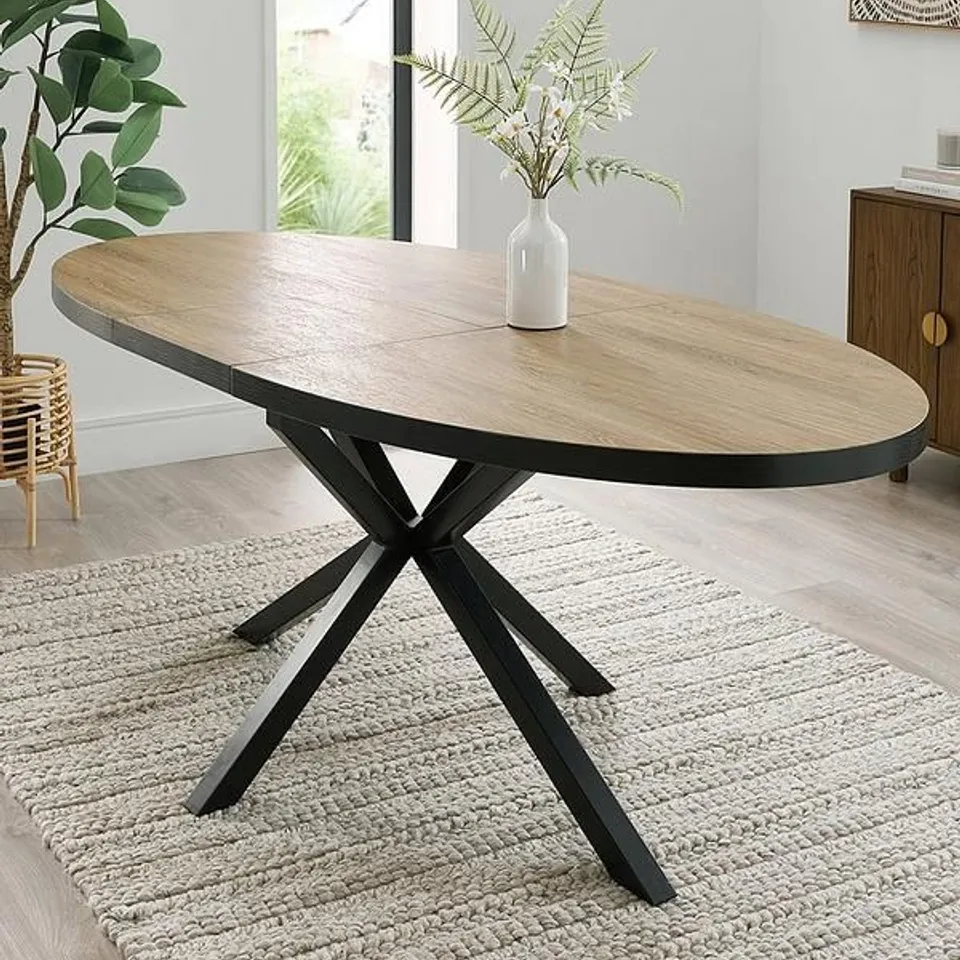 BOXED OSLO EXTENDING 160-200cm DINING TABLE (2 BOXES)