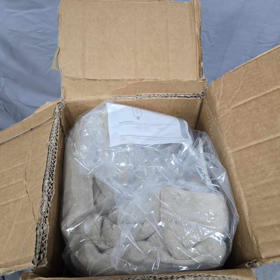 COZEE HOME PRINT FAUX FUR 9 HEAT SETTINGS THROW