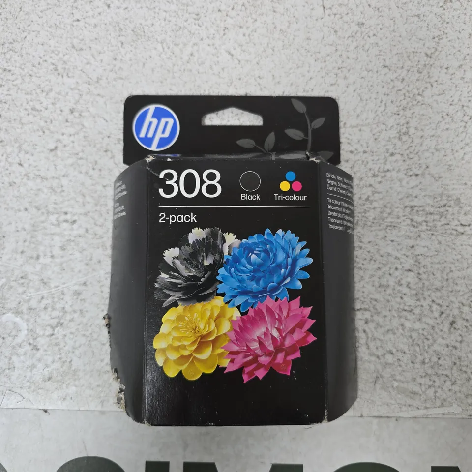 HP 308 INK CARTRIDGES – BLACK & TRI-COLOUR, 2-PACK
