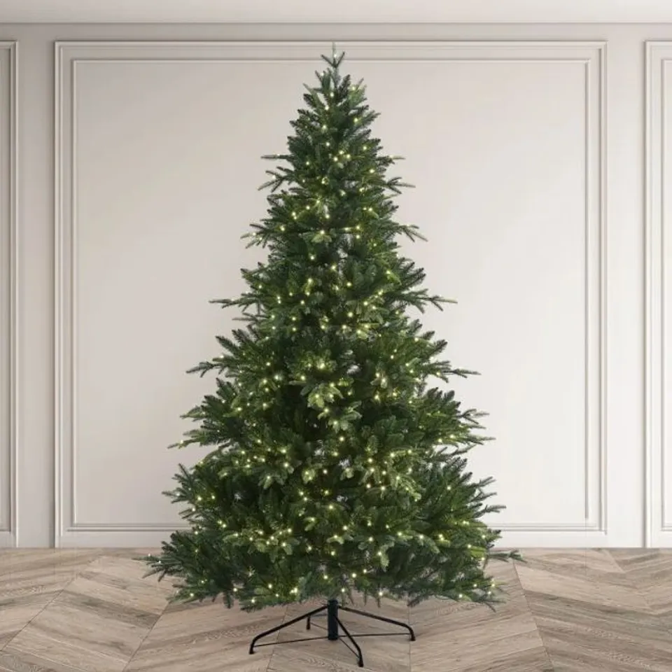 BOXED ROYAL LIGHTED ARTIFICIAL FIR CHRISTMAS TREE