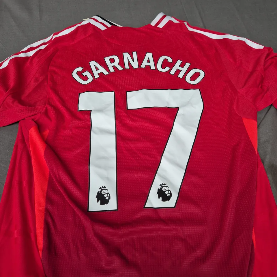 MANCHESTER UNITED FC HOME JERSEY - GARNACHO 17 - SIZE M