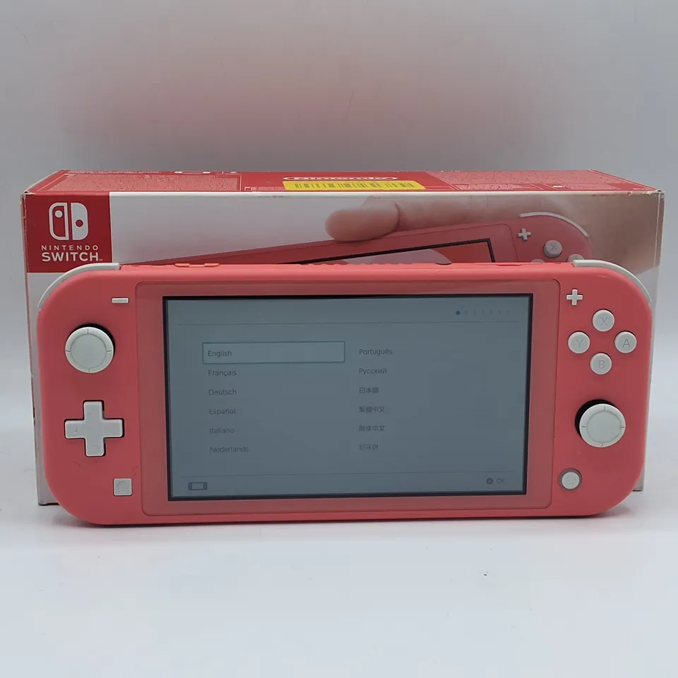 NBOXED NINTENDO SWITCH LITE IN CORAL - HDH-001
