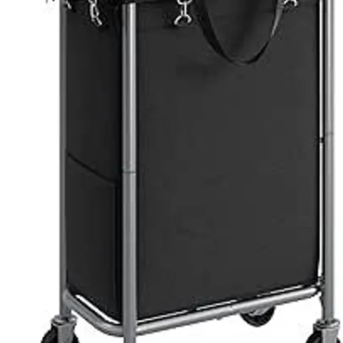 BOXED SONGMICS LARGE WASHING BASKET WITH WHEELS, 1-SECTION, 61Γ29Γ81 CM