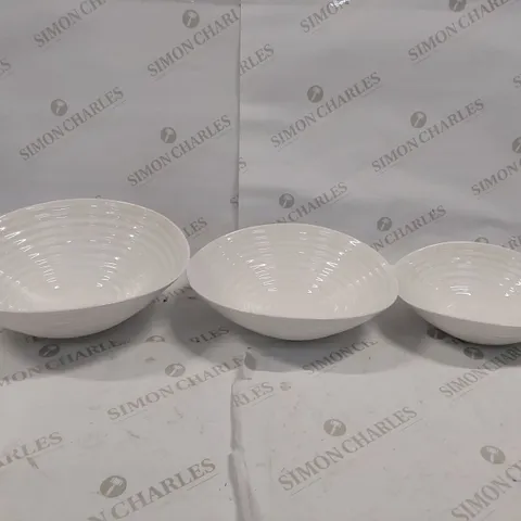 BOXED SOPHIE CONRAN PORTMEIRION SALAD BOWLS, SET OF 3 (1 BOX)