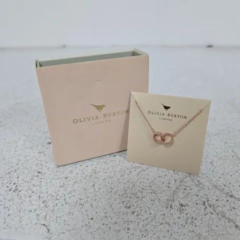 OLIVIA BURTON LONDON NECKLACE β INTERLOCKING RINGS PENDANT