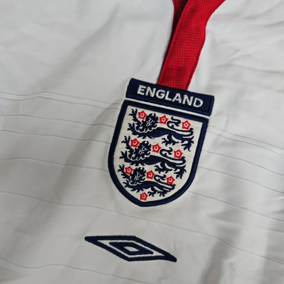 England National Team Football Shirt – Umbro, White, Size L
