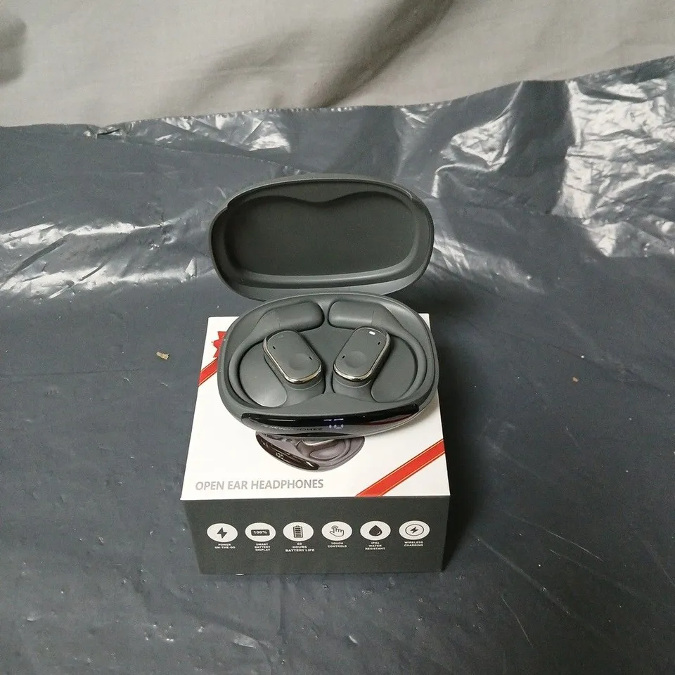 GROOVZ PLUS OPEN EAR HEADPHONES IN CHARGING CASE BOXED