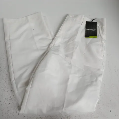 DUNLOP GOLF BRIGHT TROUSERS IN WHITE - 36W/31R