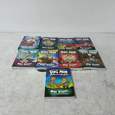 SET OF 9 ASSORTED DOG MAN BOOKS