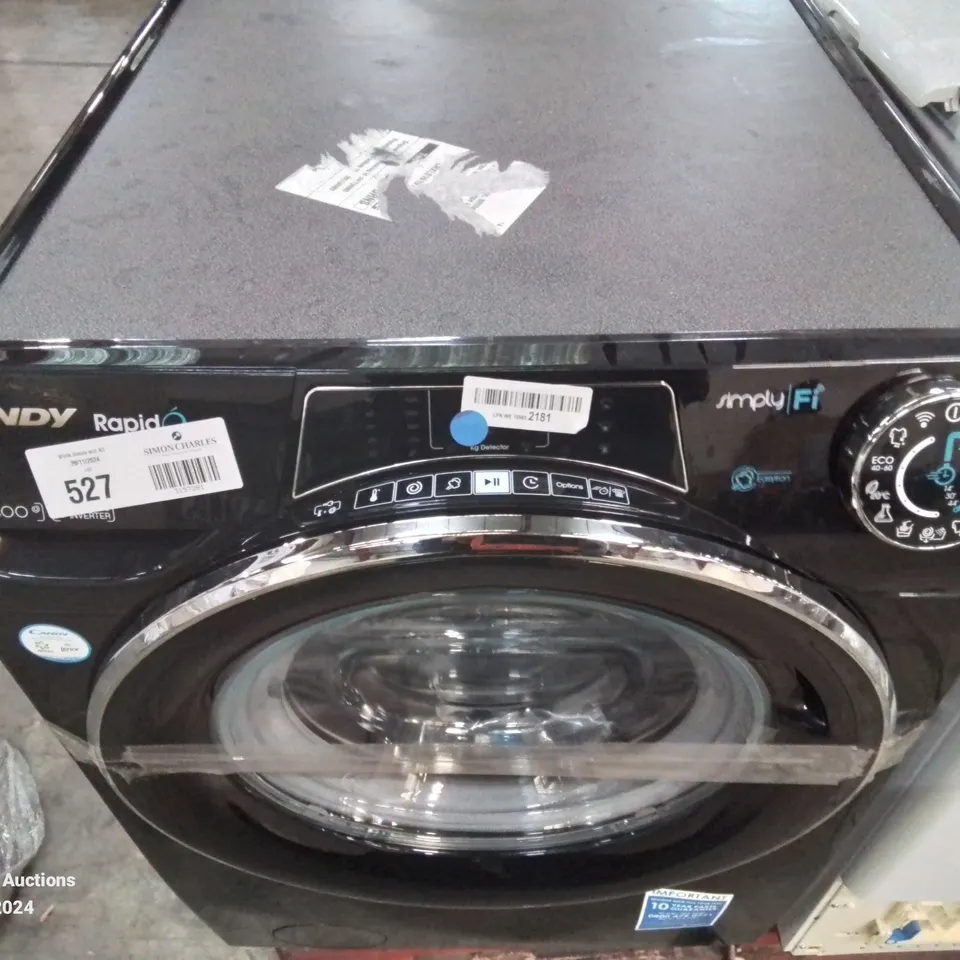  CANDY RAPIDO 11KG 1400RPM WASHING MACHINE - BLACK RO14116DWMCBE-80