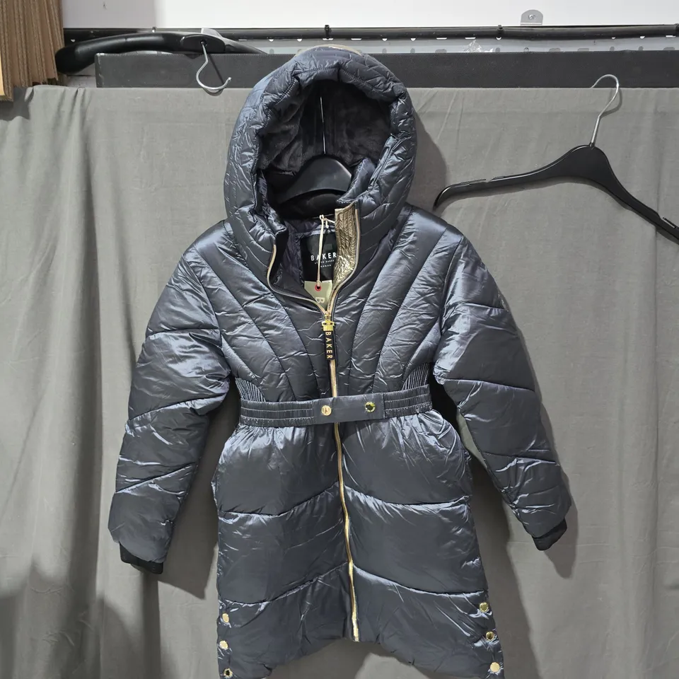 BAKER BY TED BAKER LONDON QUILTED HOODED COAT – WOMEN'S, GREY