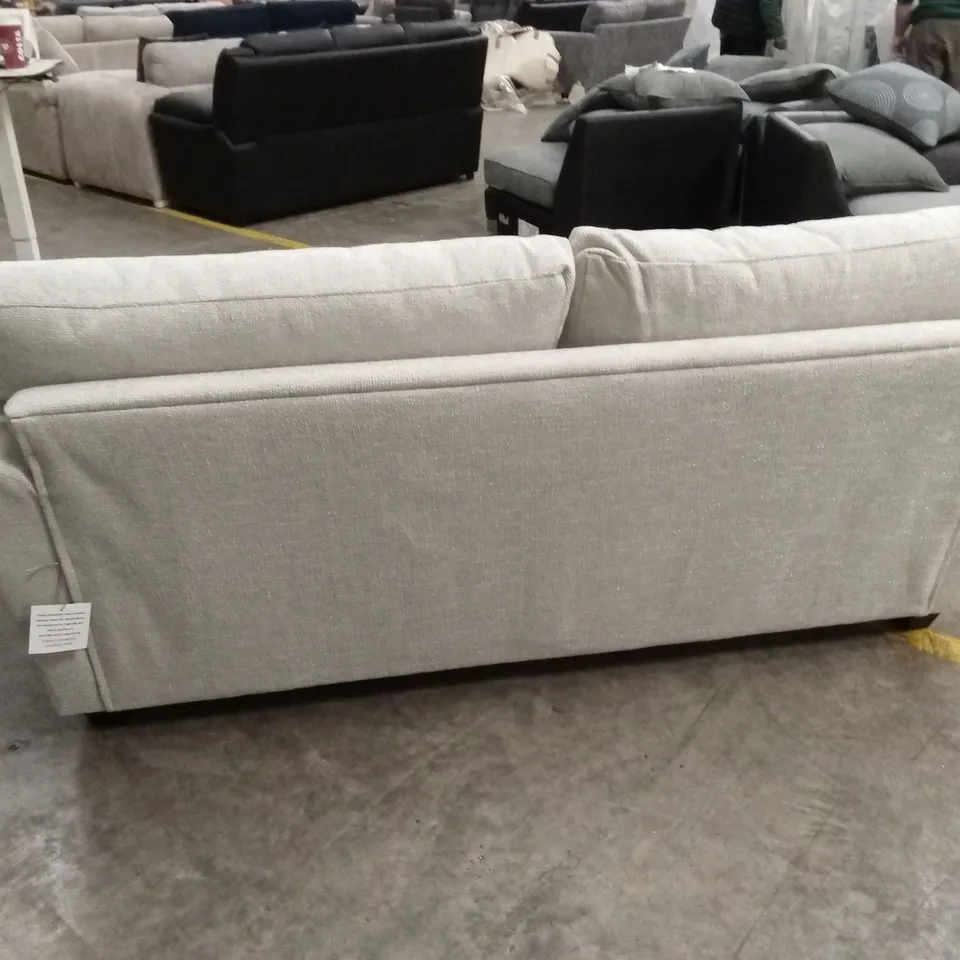 DURY CHUNKY WEAVE 3 SEATER STANDARD BACK SOFA - NATURAL RRP £599