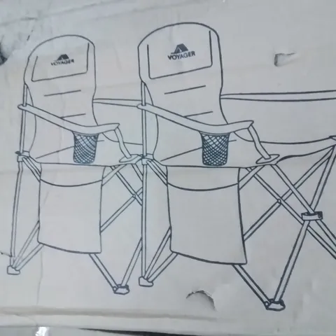 BOXED PACK OF 2 CAMPING CHAIRS