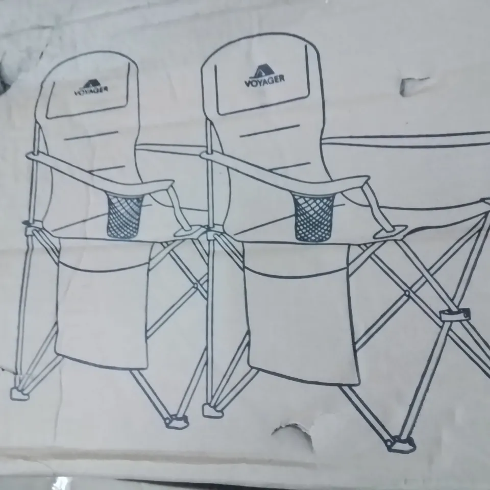 BOXED PACK OF 2 CAMPING CHAIRS