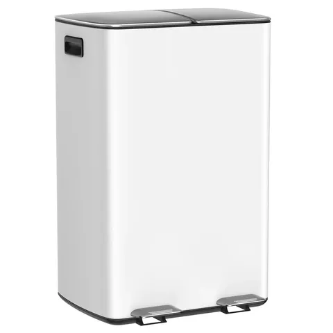 BOXED AMISTA STEEL 60 LITRE ON RUBBISH BIN