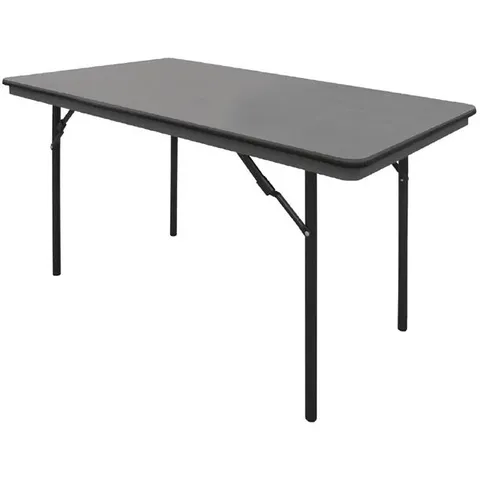 BRAND NEW BOLERO ABS RECTANGULAR FOLDING TABLE GREY 4FT (SINGLE) 750(H)×1220(W)×610(D)MM