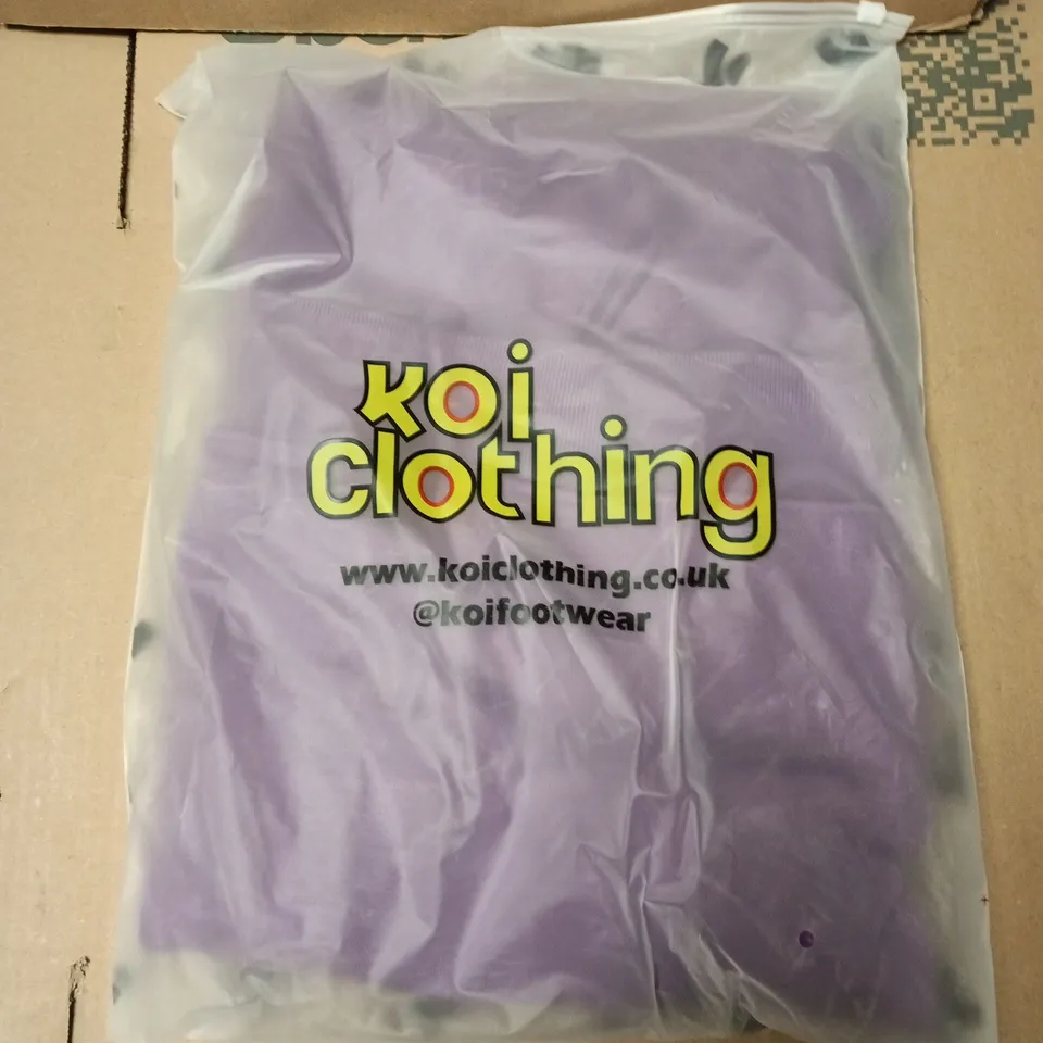 APPROXIMATELY 12 BAGGED KOI ORCHID BURST OVERSIZED HOODIES - SMALL