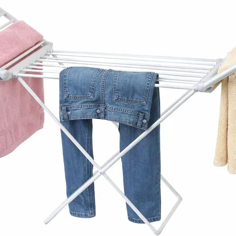 EXTENDABLE ELECTRIC HEATED FOLDING CLOTHES HORSE AIRER DRYER
