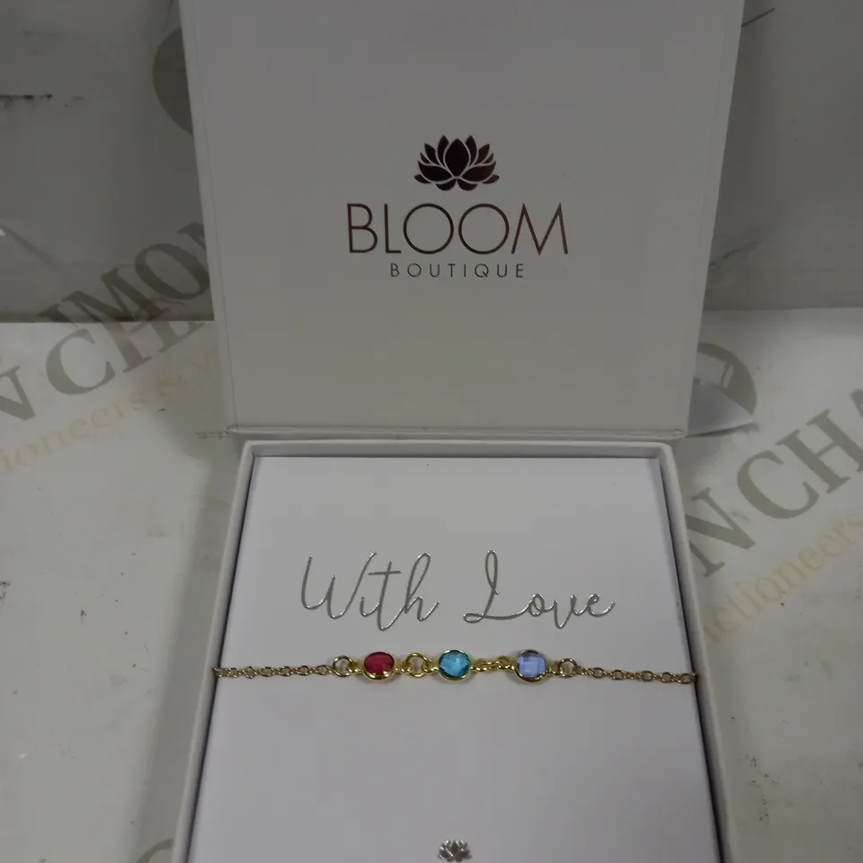 BLOOM BOUTIQUE FAMILY BIRTH STONE CHAIN BRACELET 