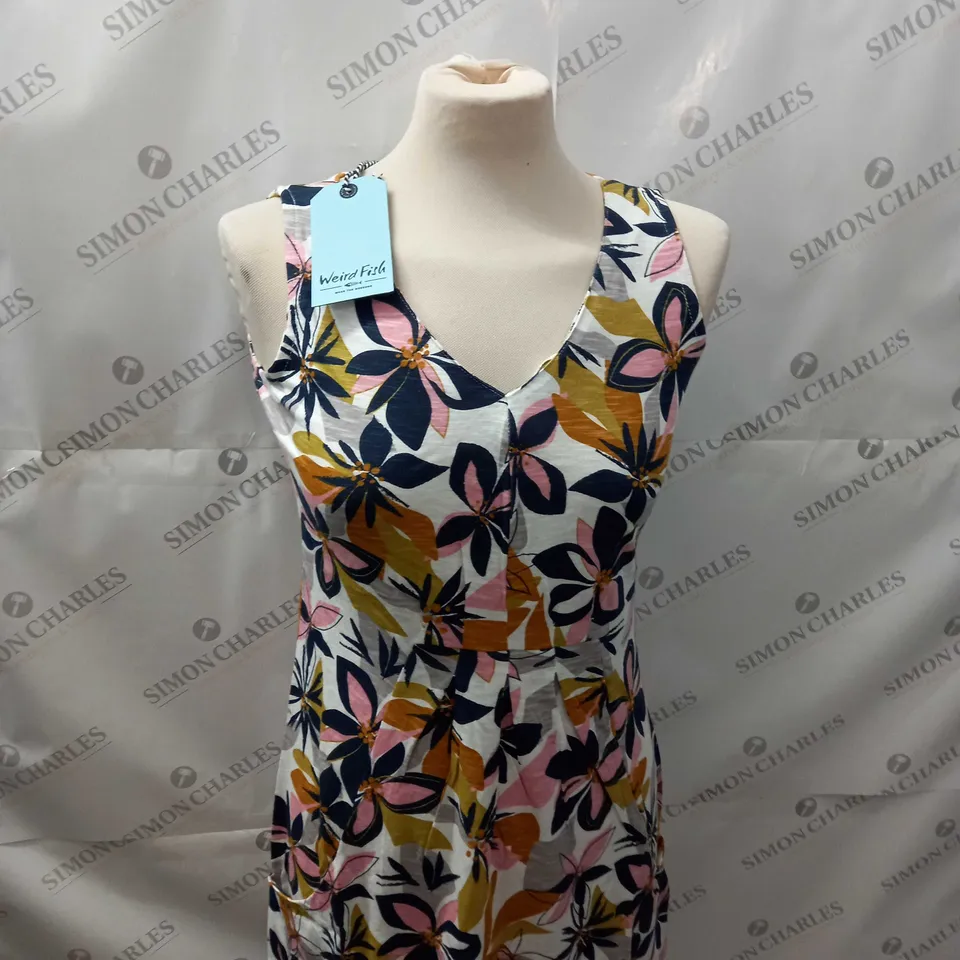 WEIRD FISH INDUS PRINTED JERSEY TUNIC SIZE 8