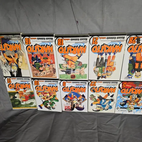 APPROXIMATELY 34 NARUTO MANGA VOLUMES BY MASASHI KISHIMOTO – ASSORTED ISSUES