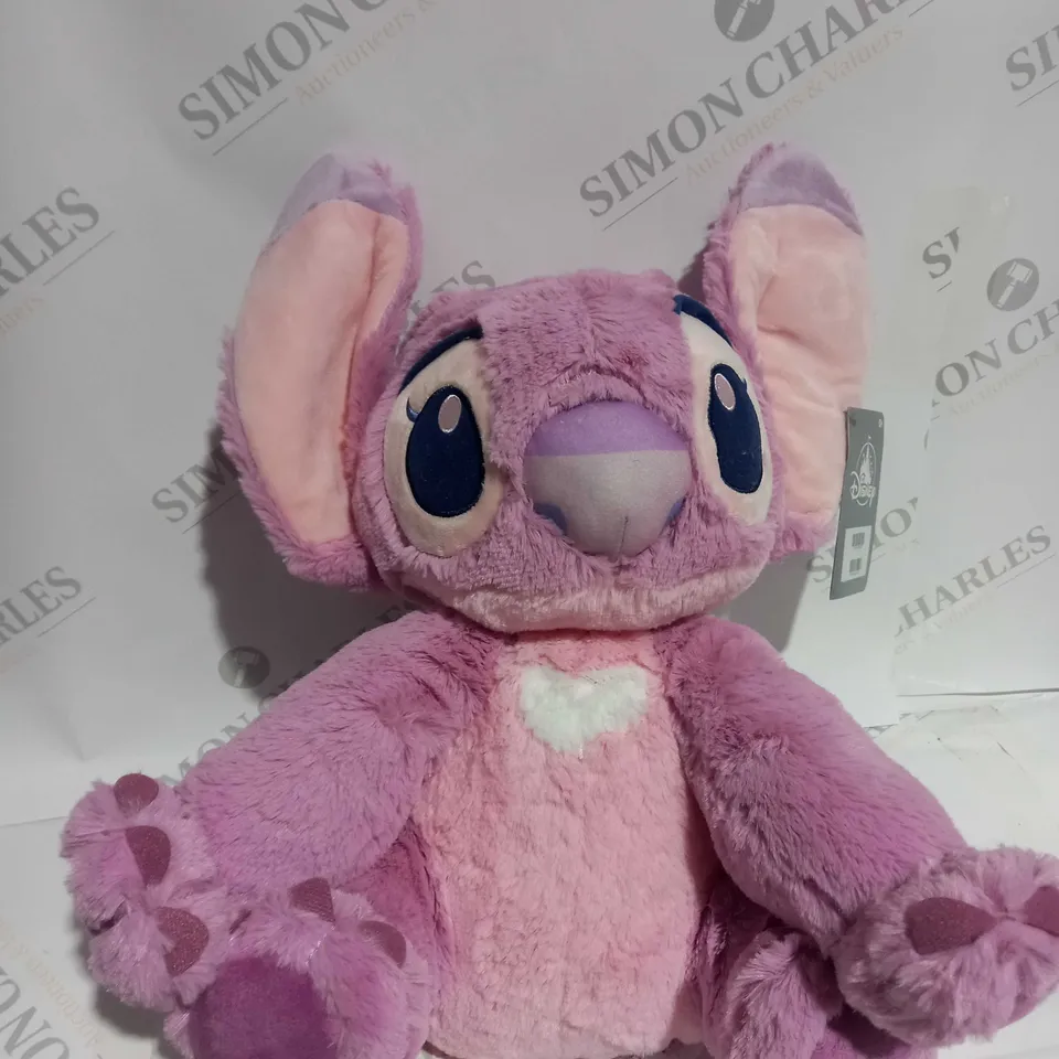 DISNEY STORE LILO & STITCH ANGEL 33CM FLUFFY MEDIUM SOFT PLUSH TOY  