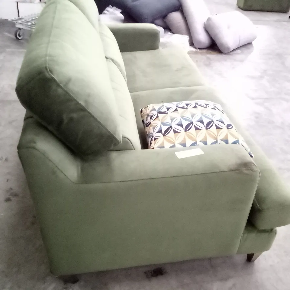DESIGNER G PLAN ROMILY 3 SEATER SOFA -WOODLAND MOSS FABRIC 