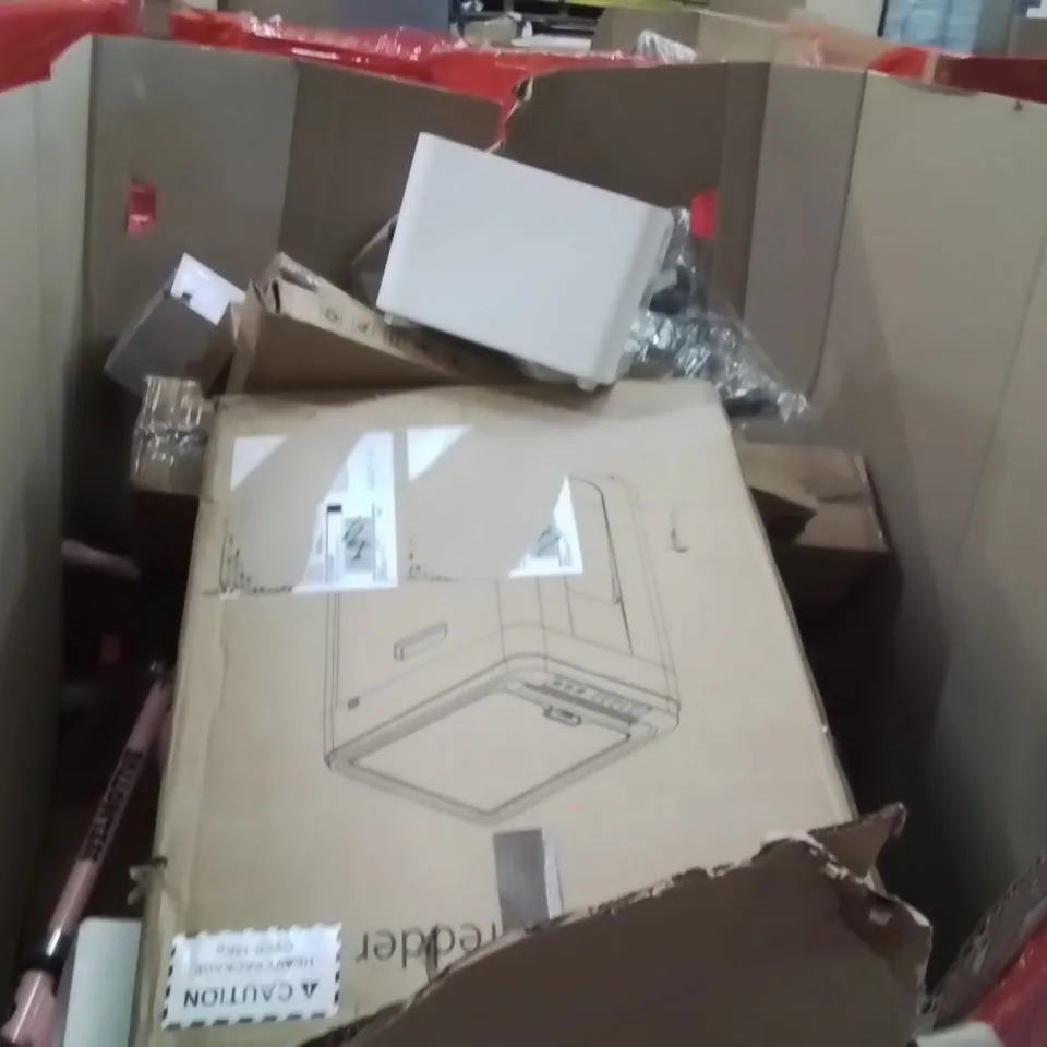 PALLET OF ASSORTED HOUSEHOLD GOODS AND PRODUCTS TO INCLUDE;FAN,TENT,CEILING FAN