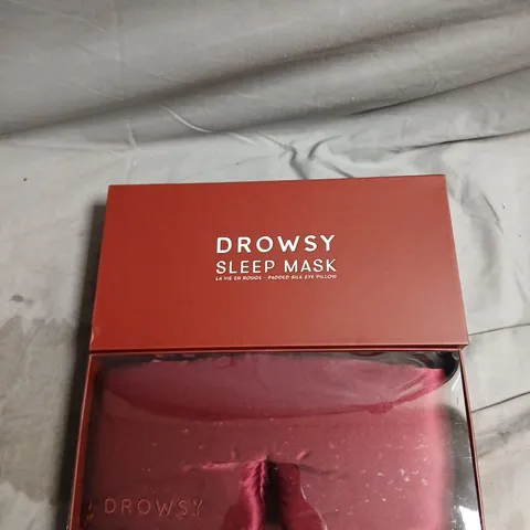 DROWSY SLEEP MASK – PADDED SILK EYE PILLOW (BOXED)