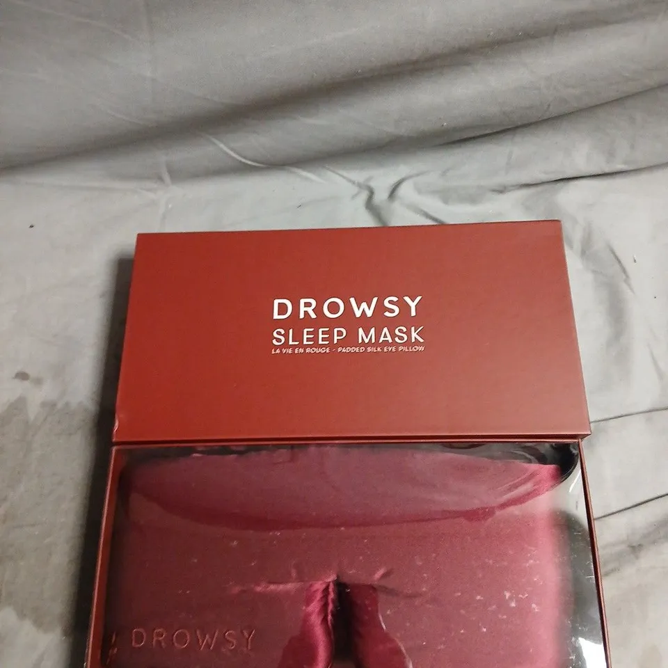 DROWSY SLEEP MASK – PADDED SILK EYE PILLOW (BOXED)
